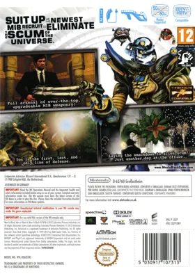 Men in Black- Alien Crisis box cover back